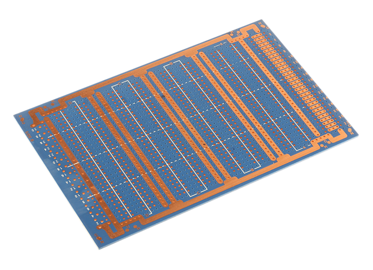 Vero Technologies 10-1042 2 DIN 41612, DIN 41617 Eurocard PCB FR2 With 53 x 5 1.02 mm Holes, 2.54 mm Pitch, 160 mm