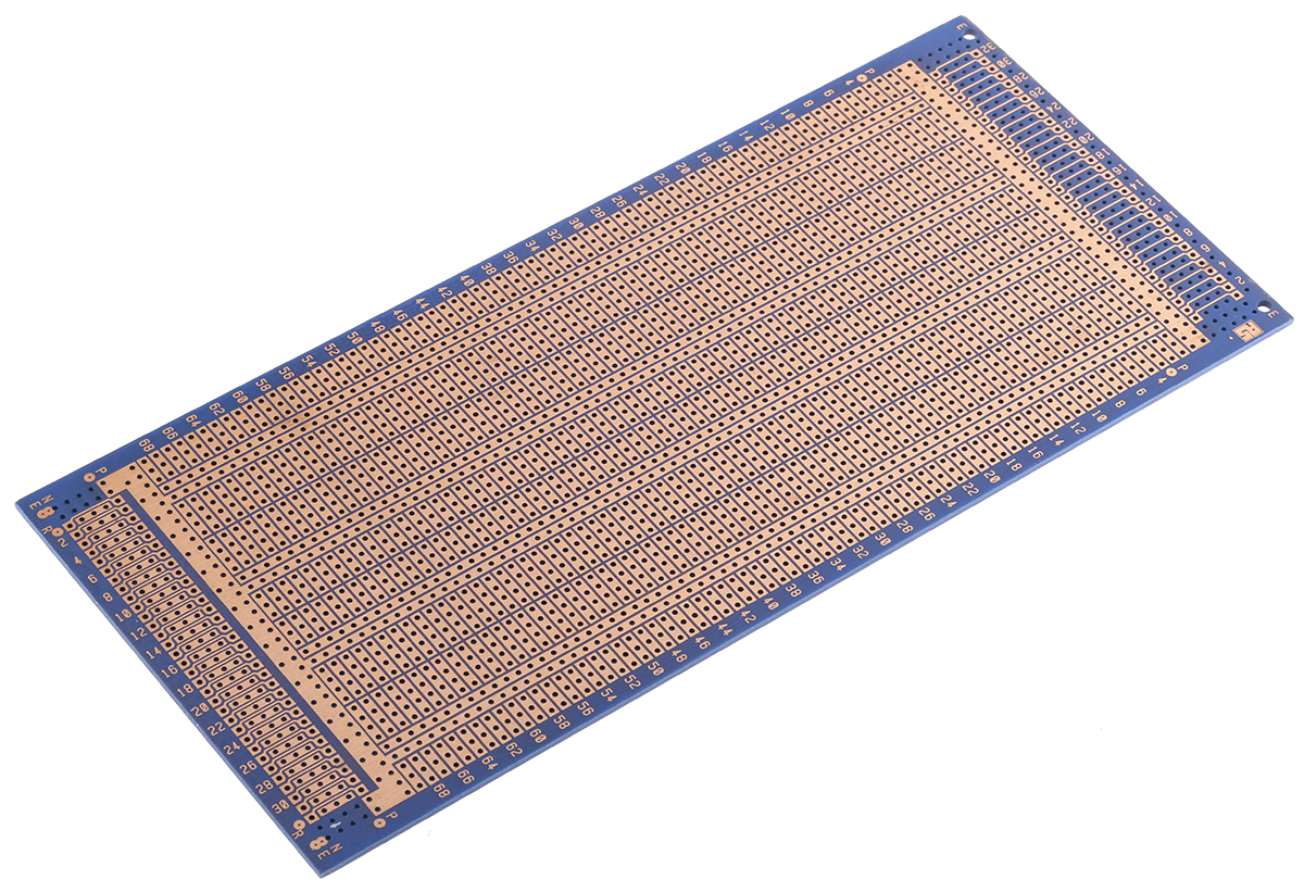 Vero Technologies 10-2857 2 Stripboard Epoxy Glass Fabric Laminate 220 mm FR4 100mm