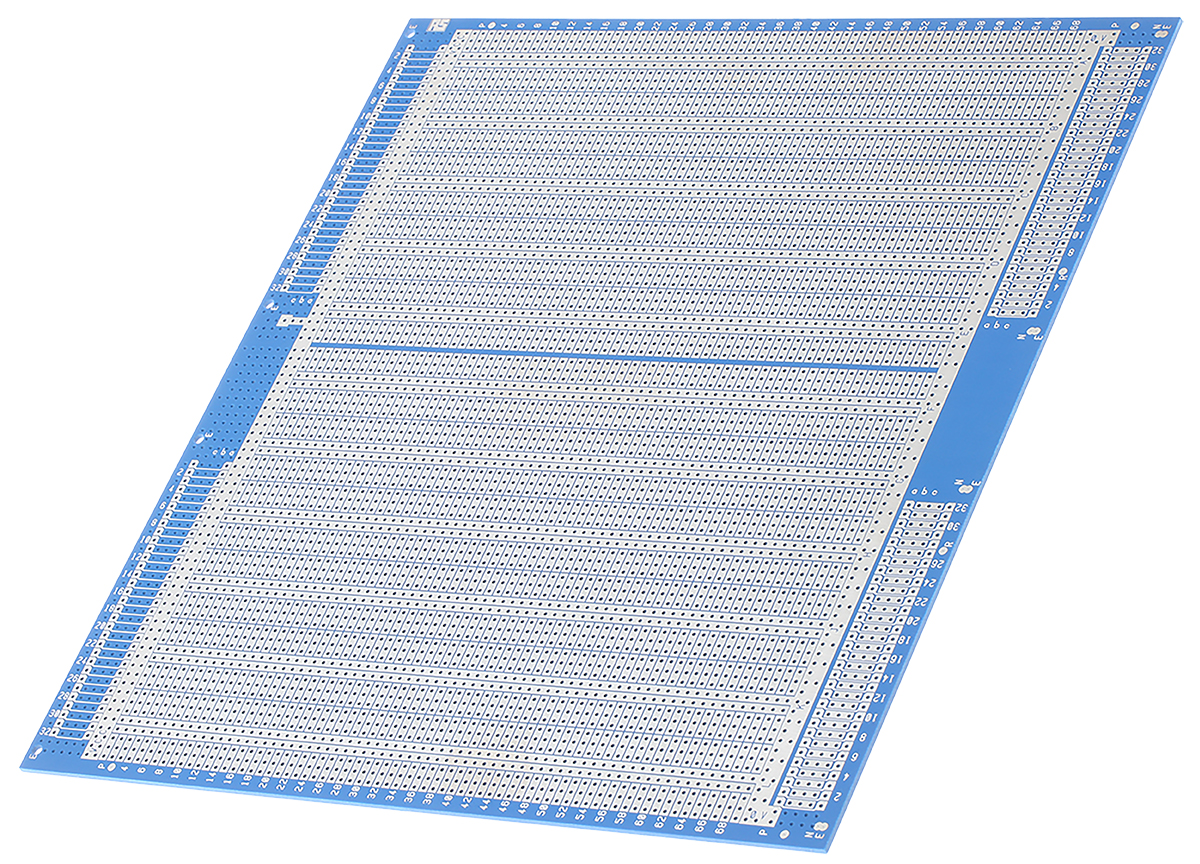 Vero Technologies 10-2858 2 Stripboard Epoxy Glass Fabric Laminate 233.4 mm FR4 220mm