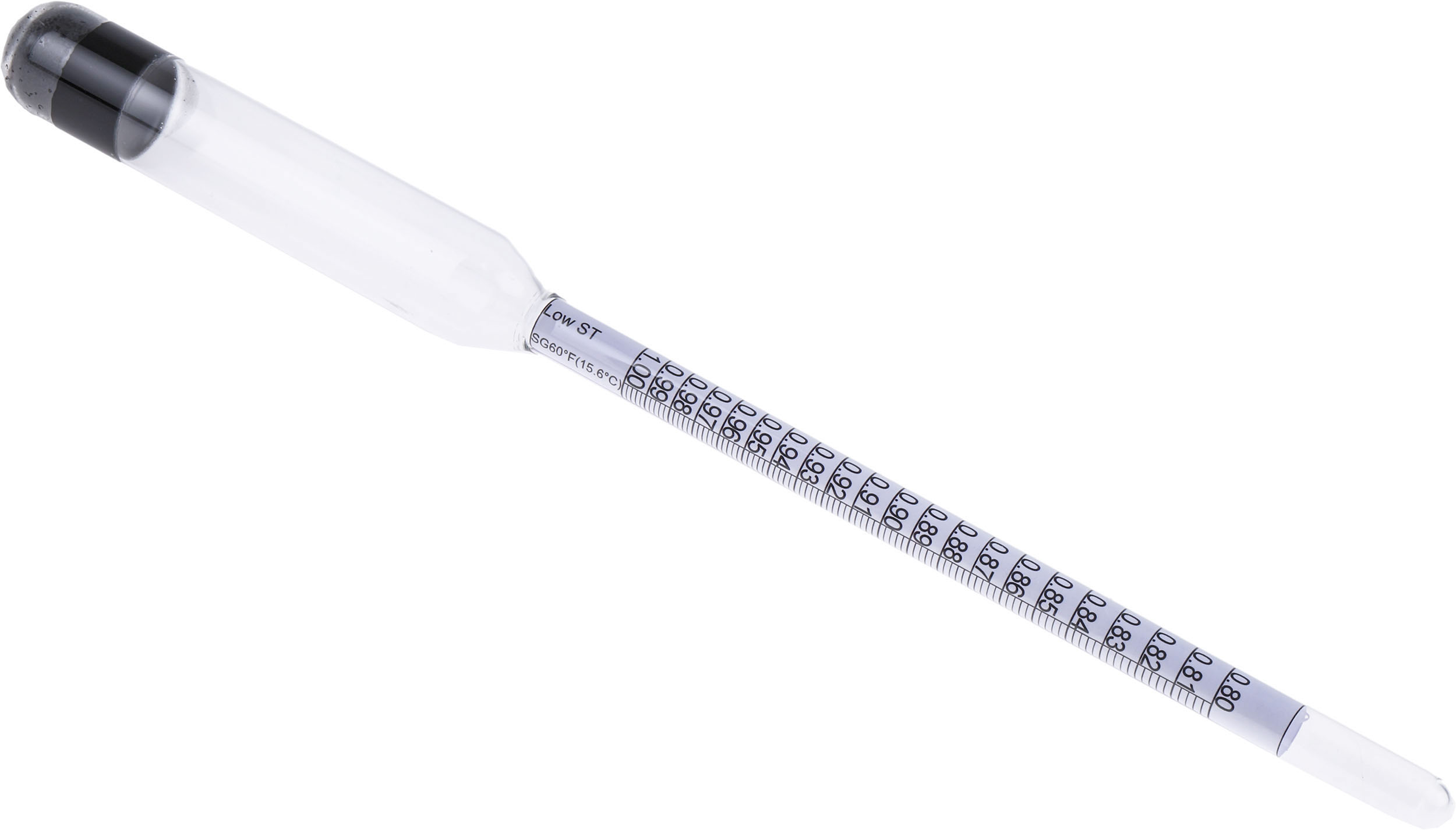 Brannan Hydrometer, 0.8 min 1 max, 15.6 °C