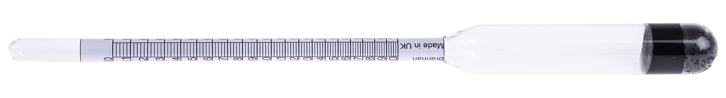 105010 Brannan Hydrometer, 0.8 min 1 max, 15.6 °C
