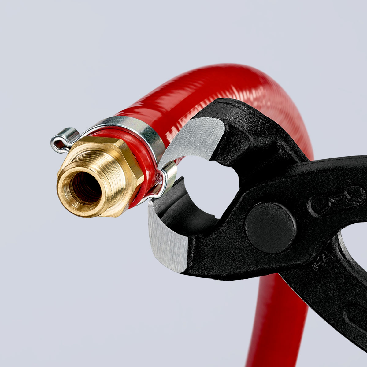 10-98-i220 Knipex 10 98 1-Piece Ear Clamp Pliers, 220 mm Overall