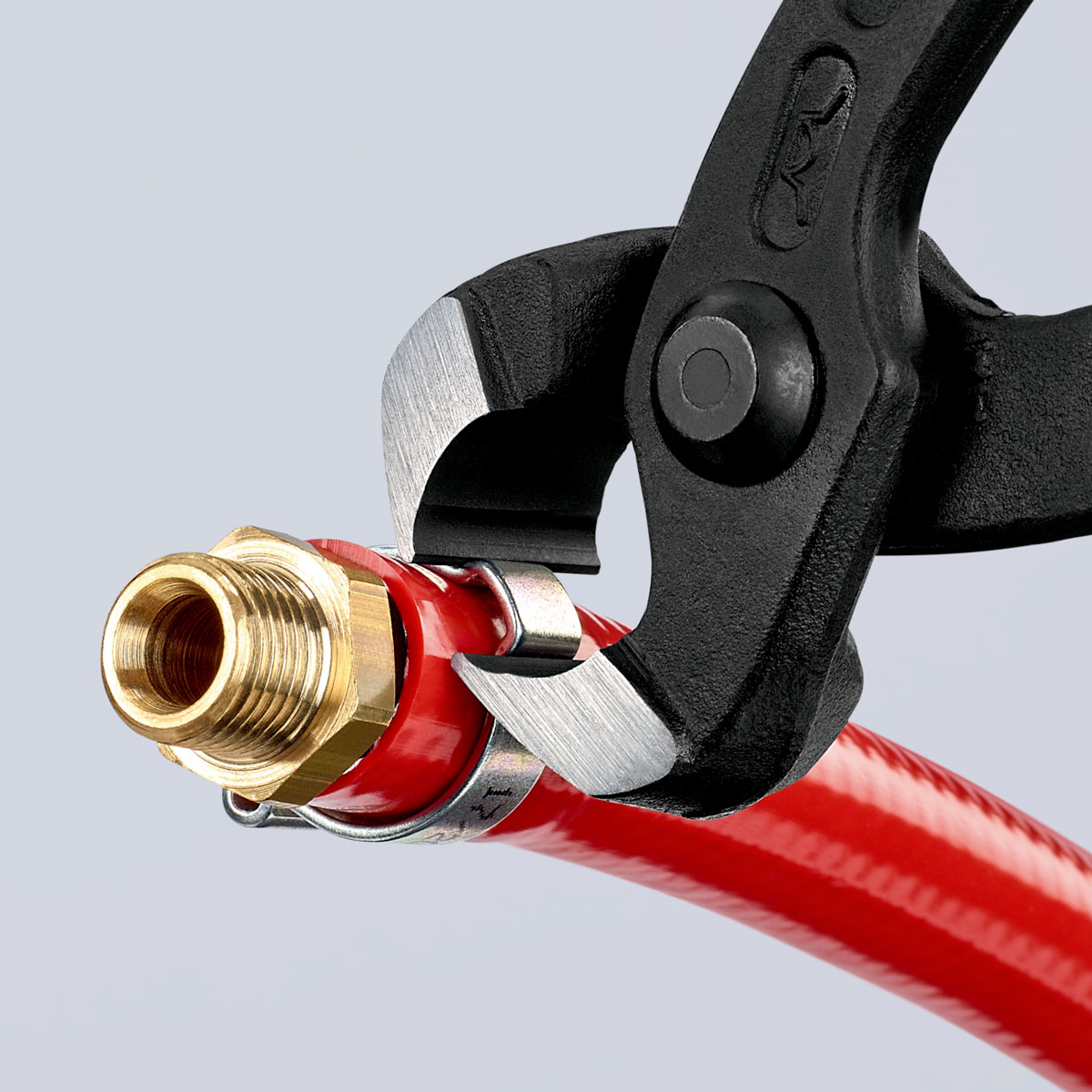10-98-i220 Knipex 10 98 1-Piece Ear Clamp Pliers, 220 mm Overall