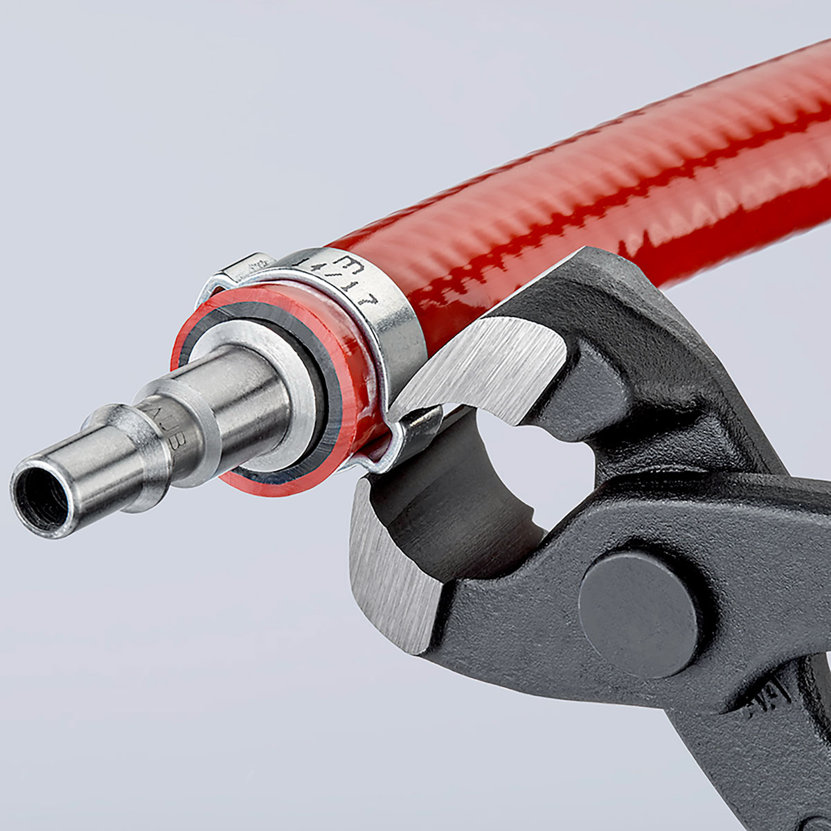 10-98-i220 Knipex 10 98 1-Piece Ear Clamp Pliers, 220 mm Overall
