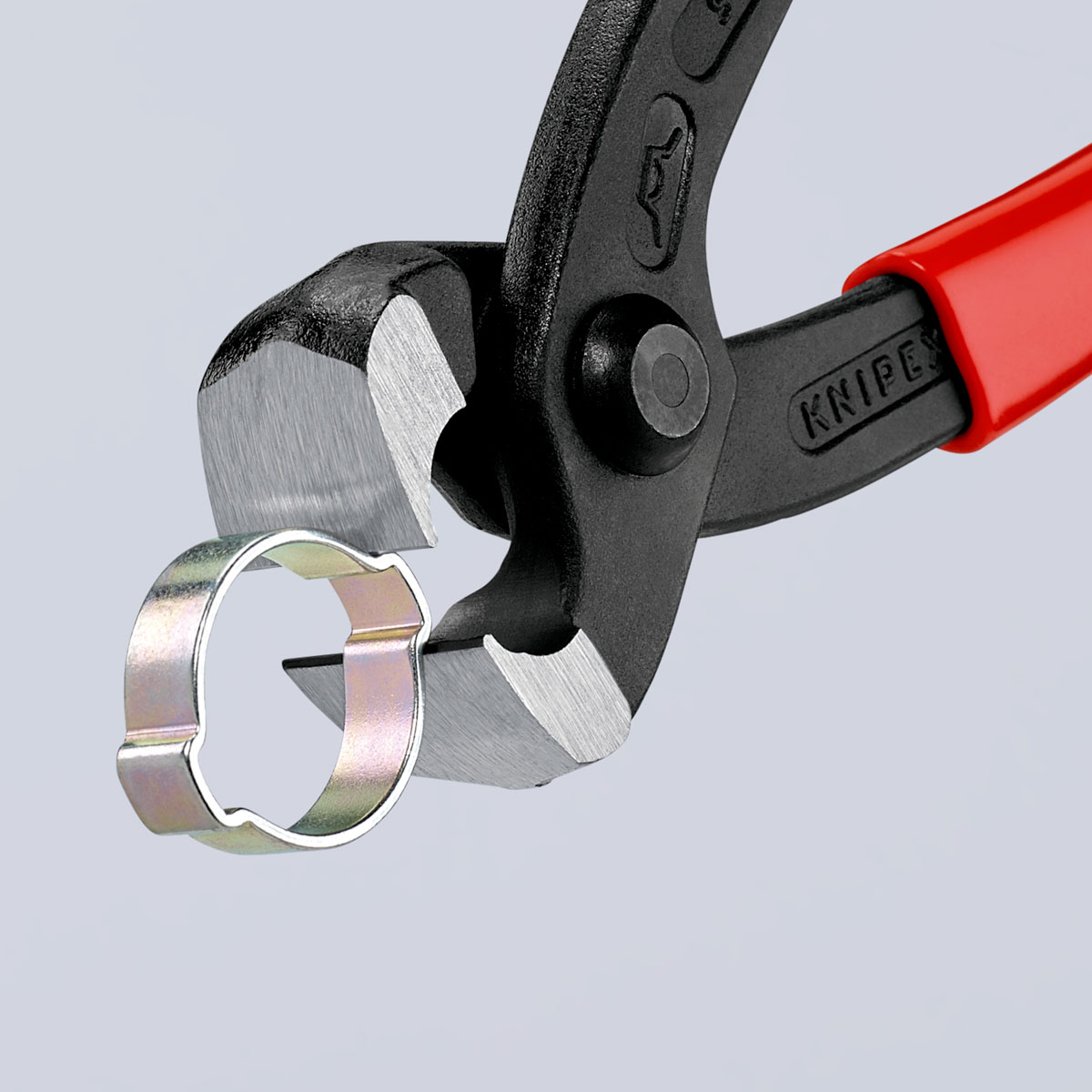 10-98-i220 Knipex 10 98 1-Piece Ear Clamp Pliers, 220 mm Overall
