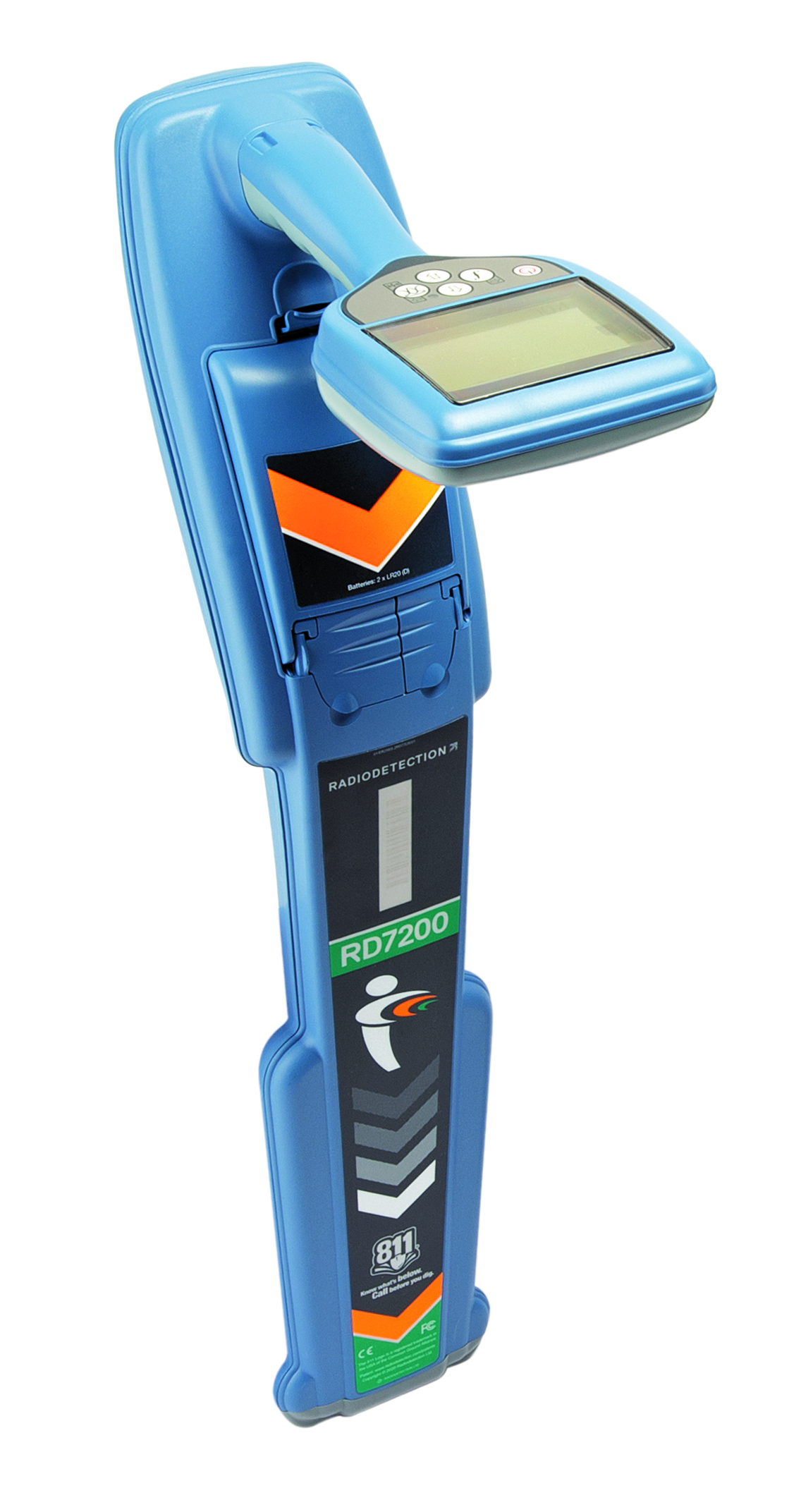 Radiodetection RD7200 Cable Detector Cable Tracer, Cable Detection Depth 30m DC Power Supply, Lithium-ion Battery LCD