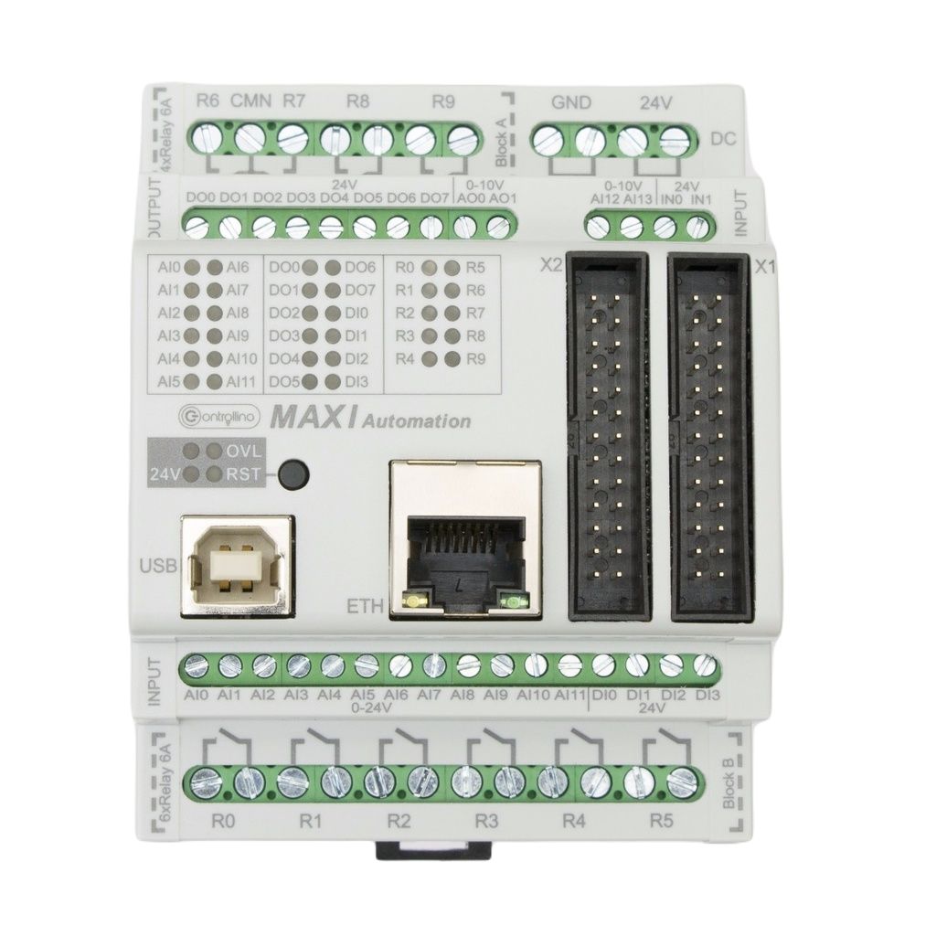 Controllino Controllino MAXI Automation Series Controller, Relay Output, 18-Input, Analogue Input