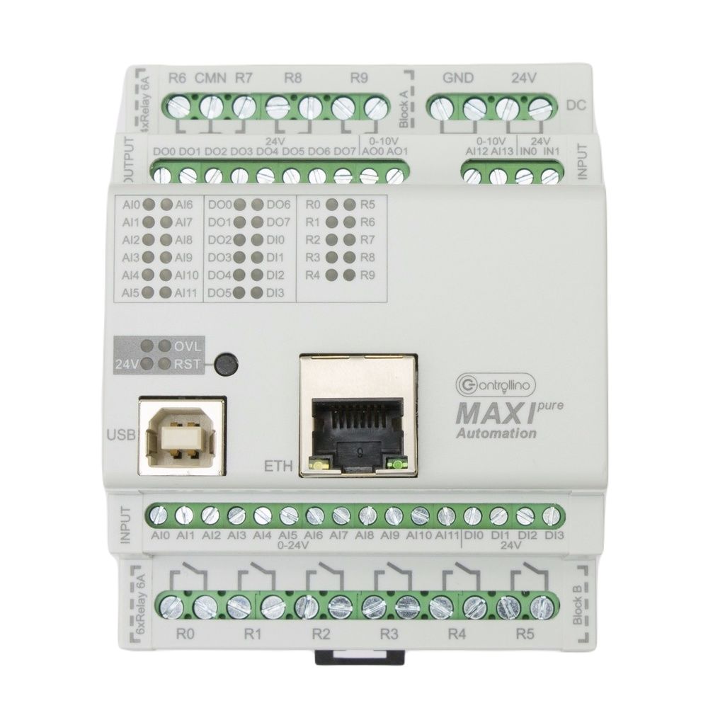 Controllino Controllino MAXI Automation Pure Series Controller, Relay Output, 18-Input, Analogue Input