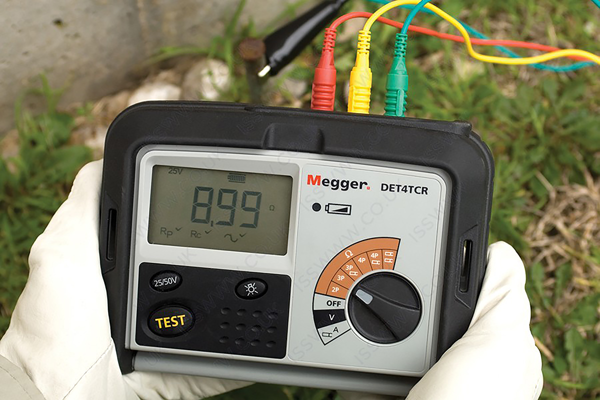 1000-346 Megger DET4TCR2 Earth Tester, 200 kΩ CAT IV 100V