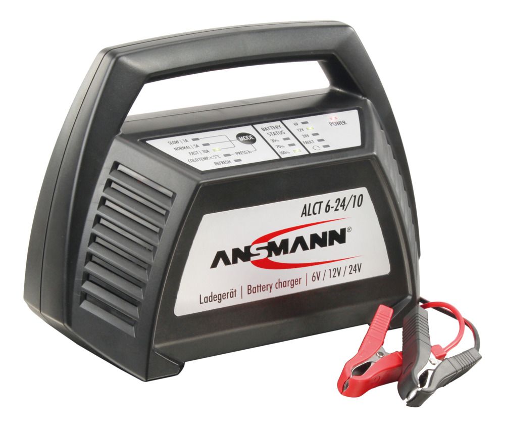 Ansmann ALCT 6-24/10 Battery Charger For 12V, 24 V, 6 V, Lead Acid 10 A Lead Acid