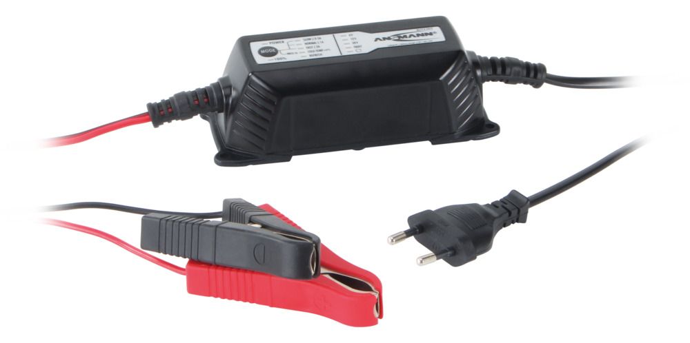 Ansmann ALCT 6-24/2 Battery Charger For 12V, 24 V, 6 V, Lead Acid 2 A with UK, EU plug