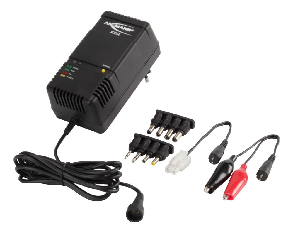 Ansmann 1001-0023 Battery Charger For 1.45V, 14.5 V, NiCd, NiMH 800 mA with AC plug, 10 NiMH