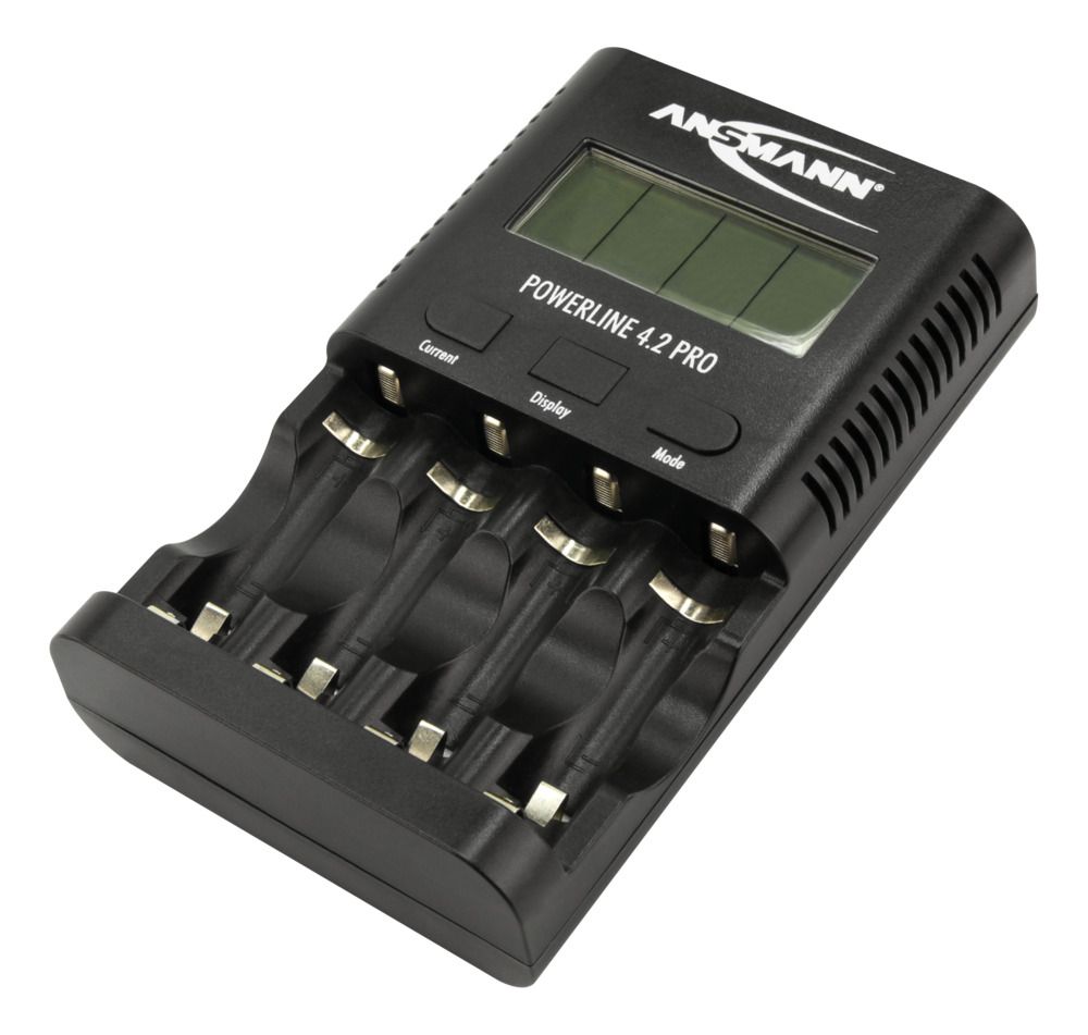Ansmann Powerline 4.2 Pro Battery Charger For 5V, NiMH 1.8 A, AA, AAA with UK, EU plug, 4 Powerline 4.2 Pro