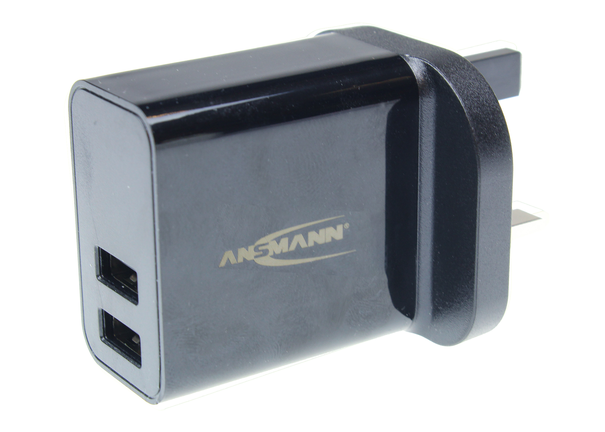 Ansmann 12 W USB Adapter AC/DC Adapter UK 5V dc Output, 2.4 A