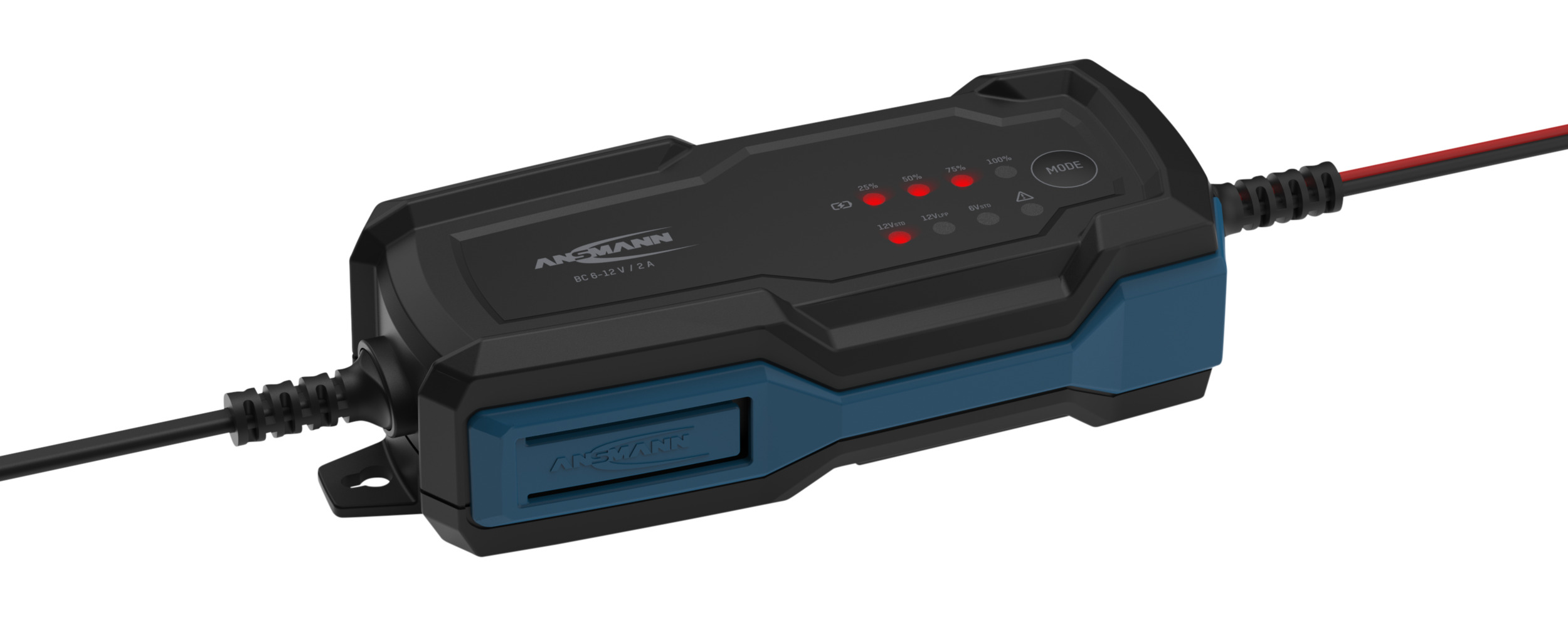 Ansmann 1001-0143 Battery Charger For 14.4V, 14.6 V, 7.2 V, Lead Acid, LiFePO4 2 A, 6 V, 12 V with UK, EU plug, 6