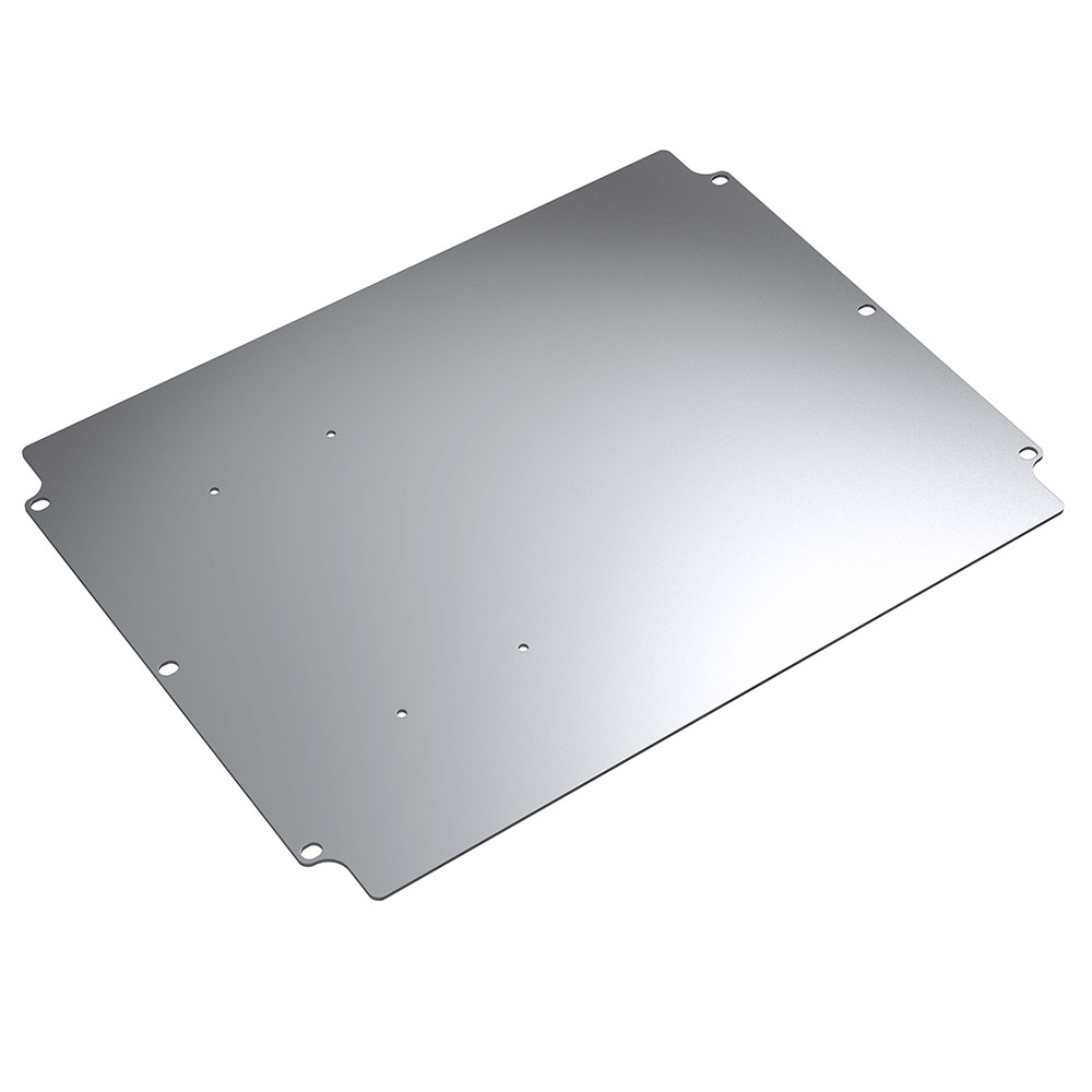 Rose Aluminium Mounting Plate, 145.5mm W, 137 mm L for Use with AluForm Enclosures 04151808