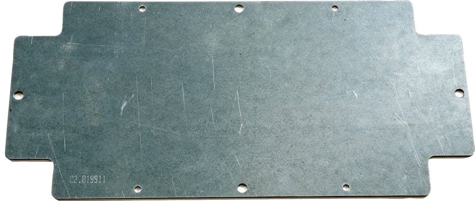 Rose Galvanised Steel Unpainted Mounting Plate Mounting Plate, 341mm W, 340 mm L for Use with Polyester Standard