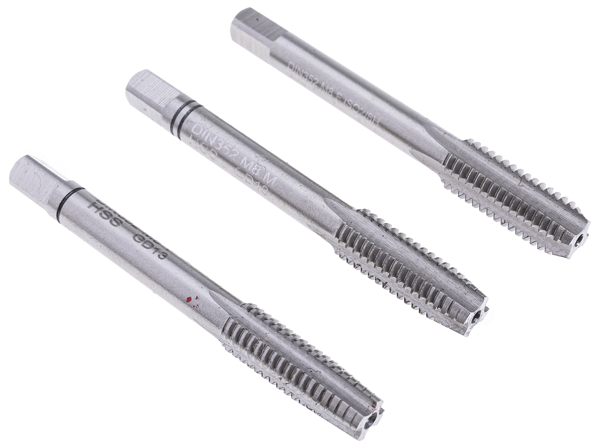 EVENTUS Tap Set, M8 Thread, Hand Tap