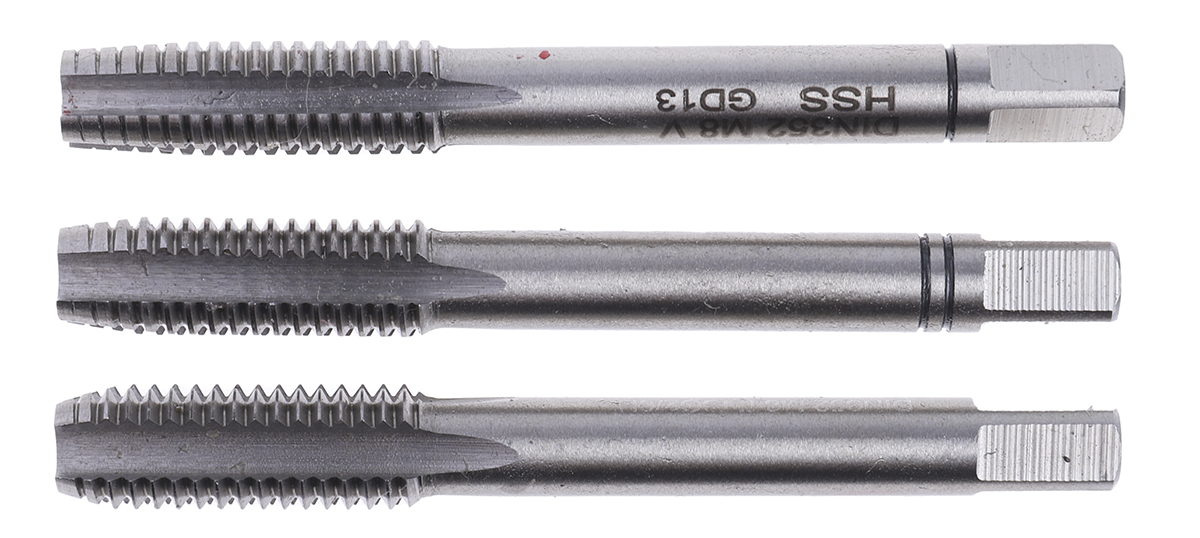 10020 EVENTUS Tap Set, M8 Thread, Hand Tap