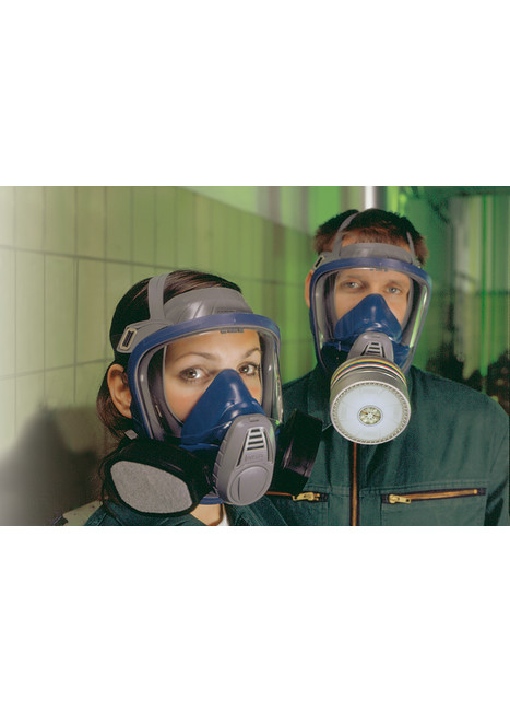 10027728 MSA Safety Advantage Series Full Mask Respirator Mask, Size L Hypoallergenic