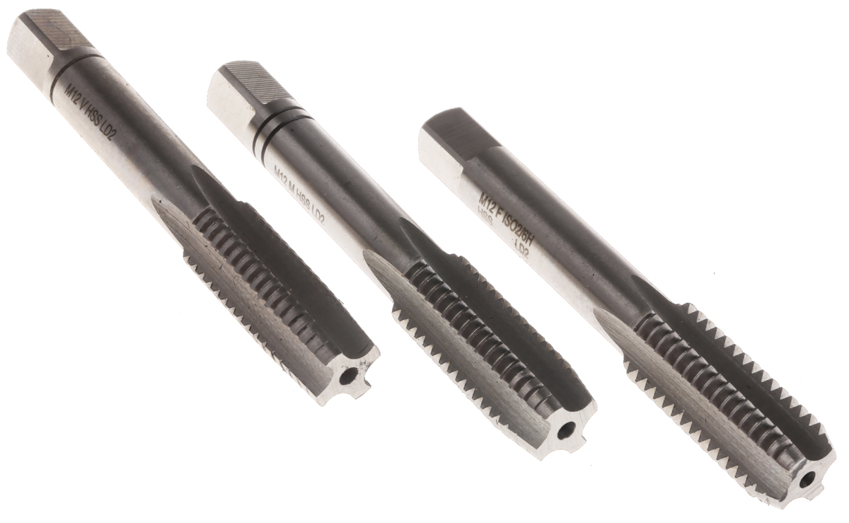 EVENTUS Tap Set, M12 Thread, Hand Tap