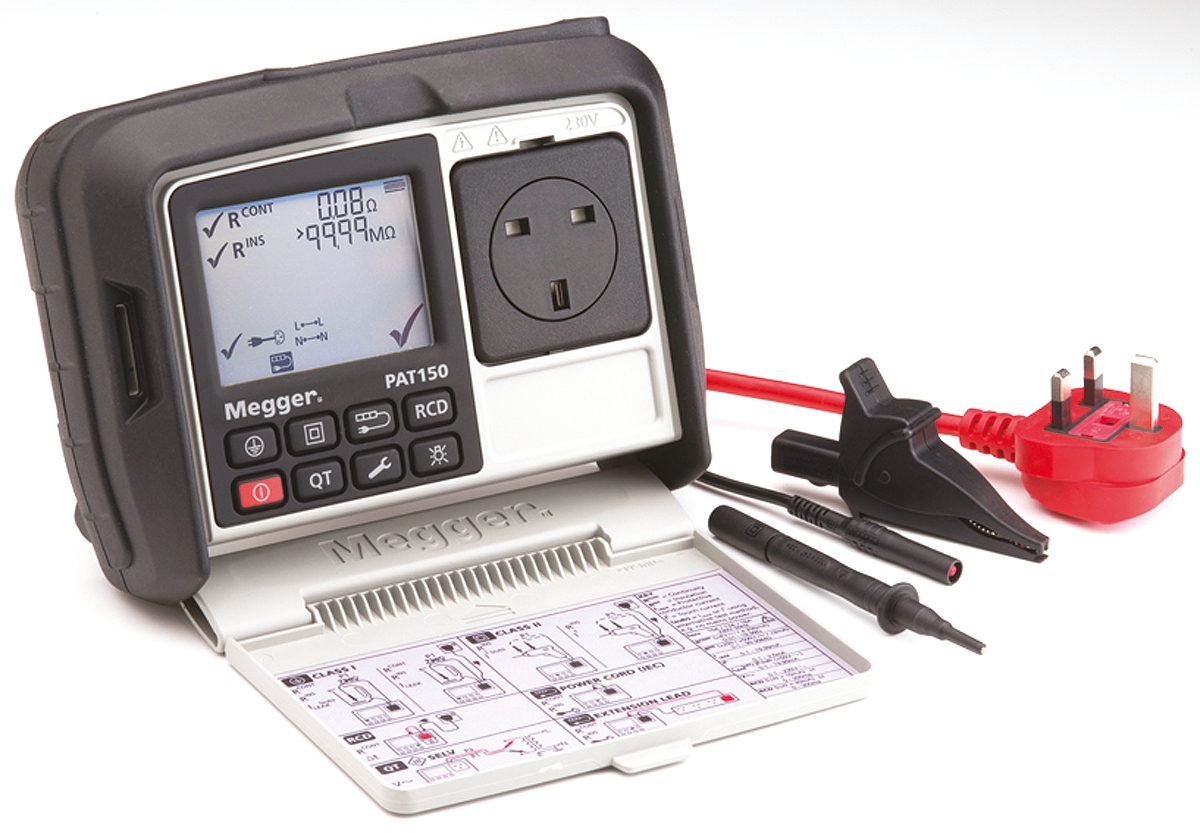 Megger 1003-064 PAT Tester, Class II, Class I Test Type, RSCAL