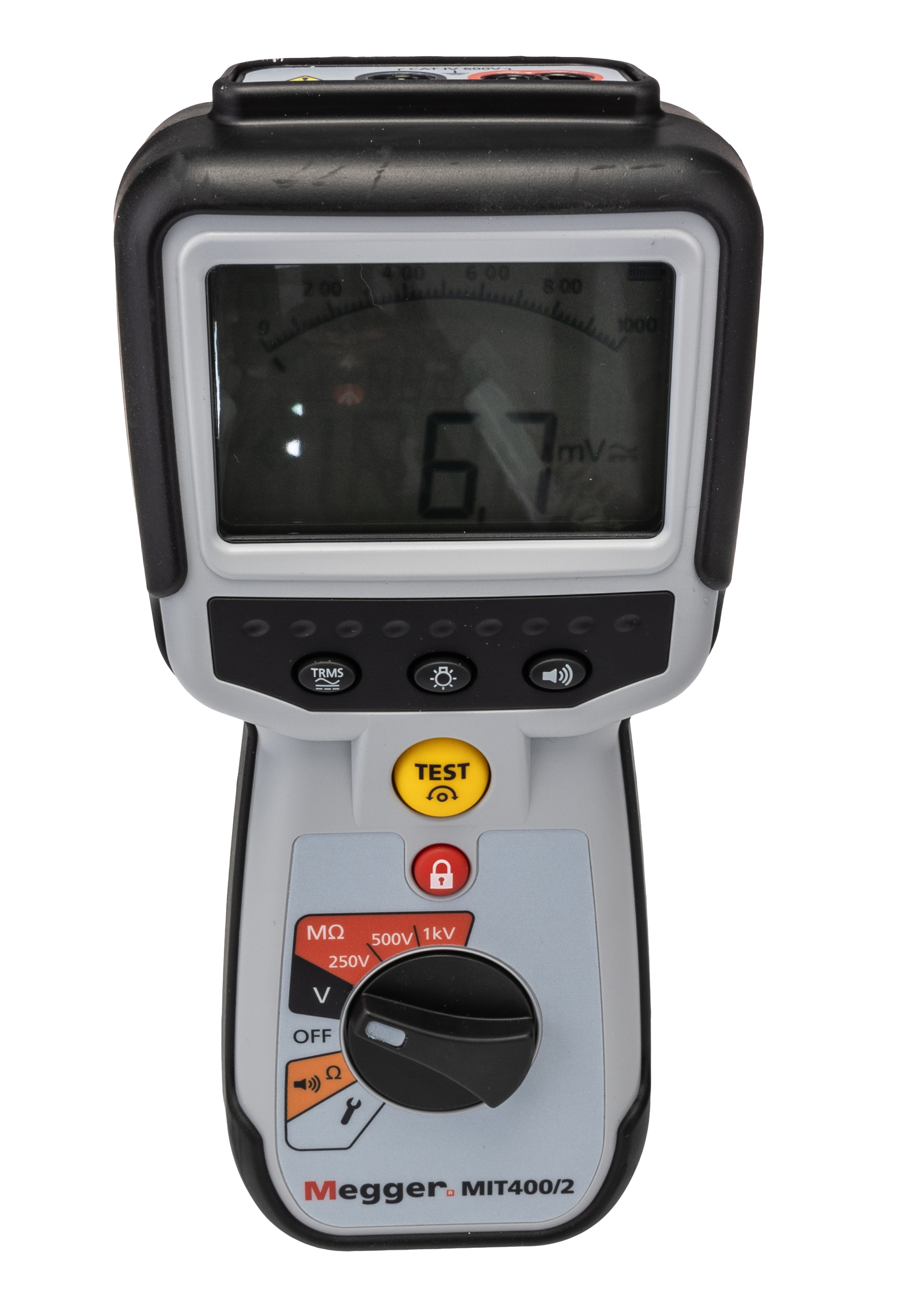 Megger MIT400 2 Insulation Tester, 10 V Min, 1000 V Max, 200 GΩ CAT IV
