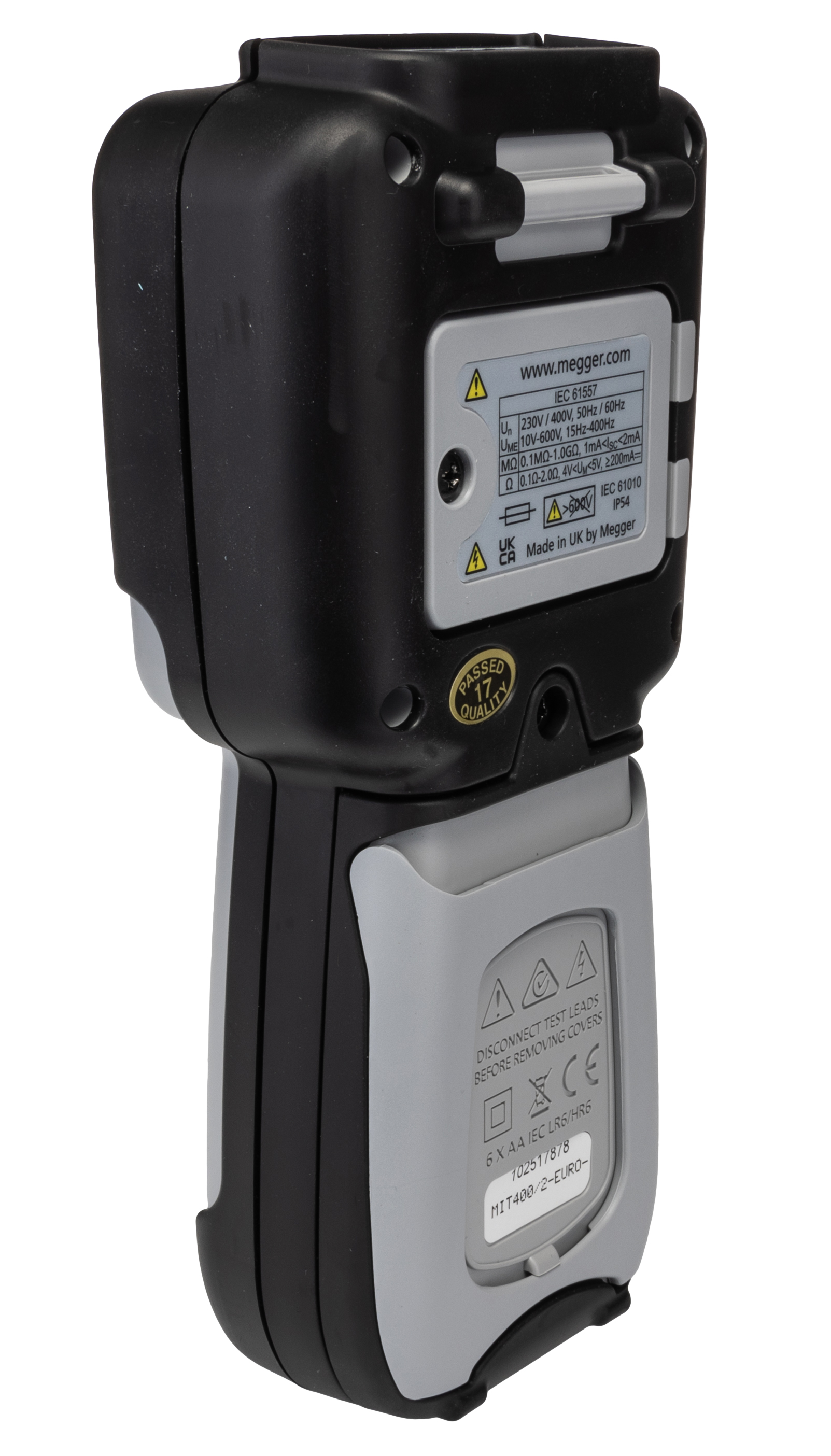1004-731 Megger MIT400 2 Insulation Tester, 10 V Min, 1000 V Max, 200 GΩ CAT IV