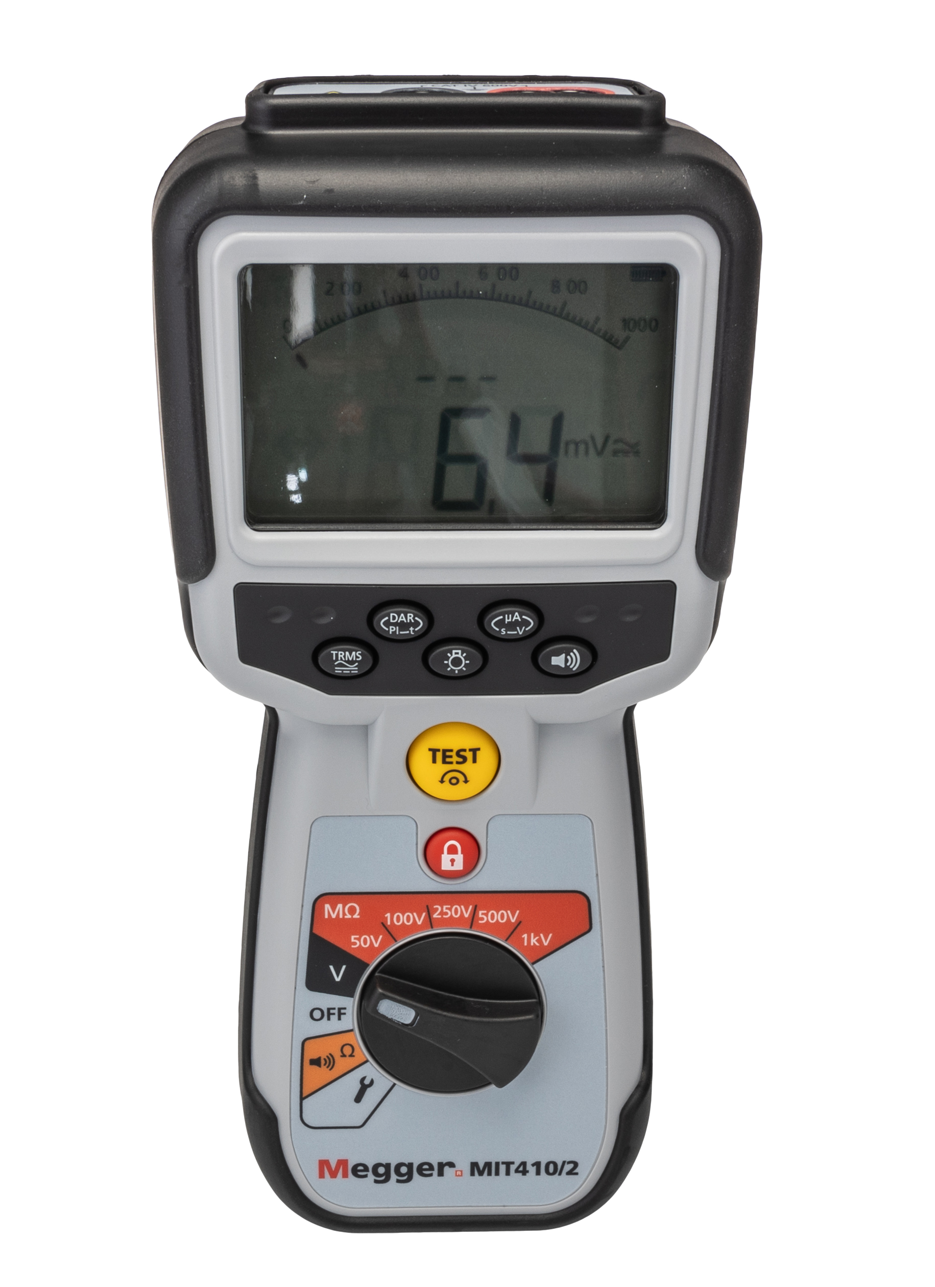 Megger MIT410 2 Insulation Tester, 10 V Min, 1000 V Max, 200 GΩ CAT IV