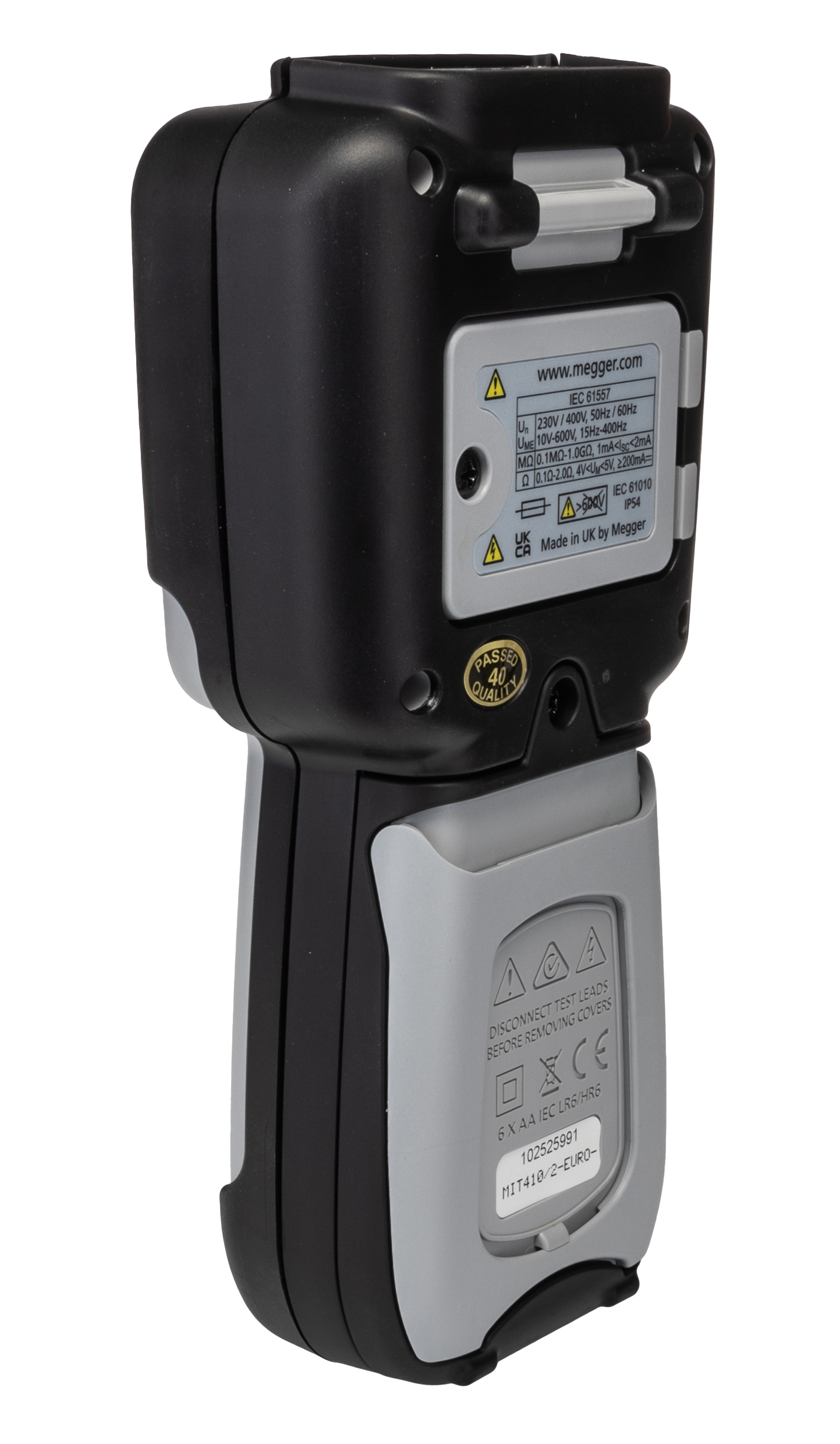 1004-735 Megger MIT410 2 Insulation Tester, 10 V Min, 1000 V Max, 200 GΩ CAT IV