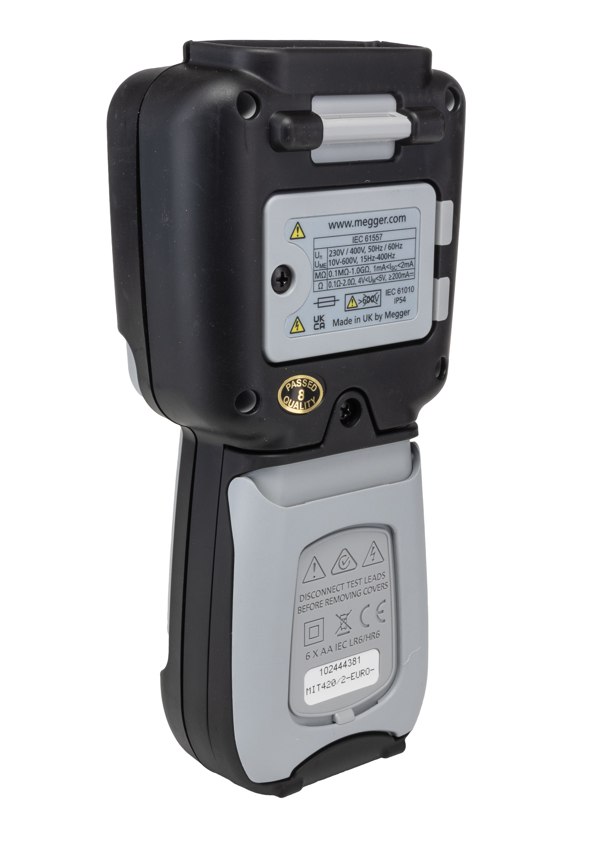 1004-739 Megger MIT420 2 Insulation Tester, 10 V Min, 1000 V Max, 200 GΩ CAT IV