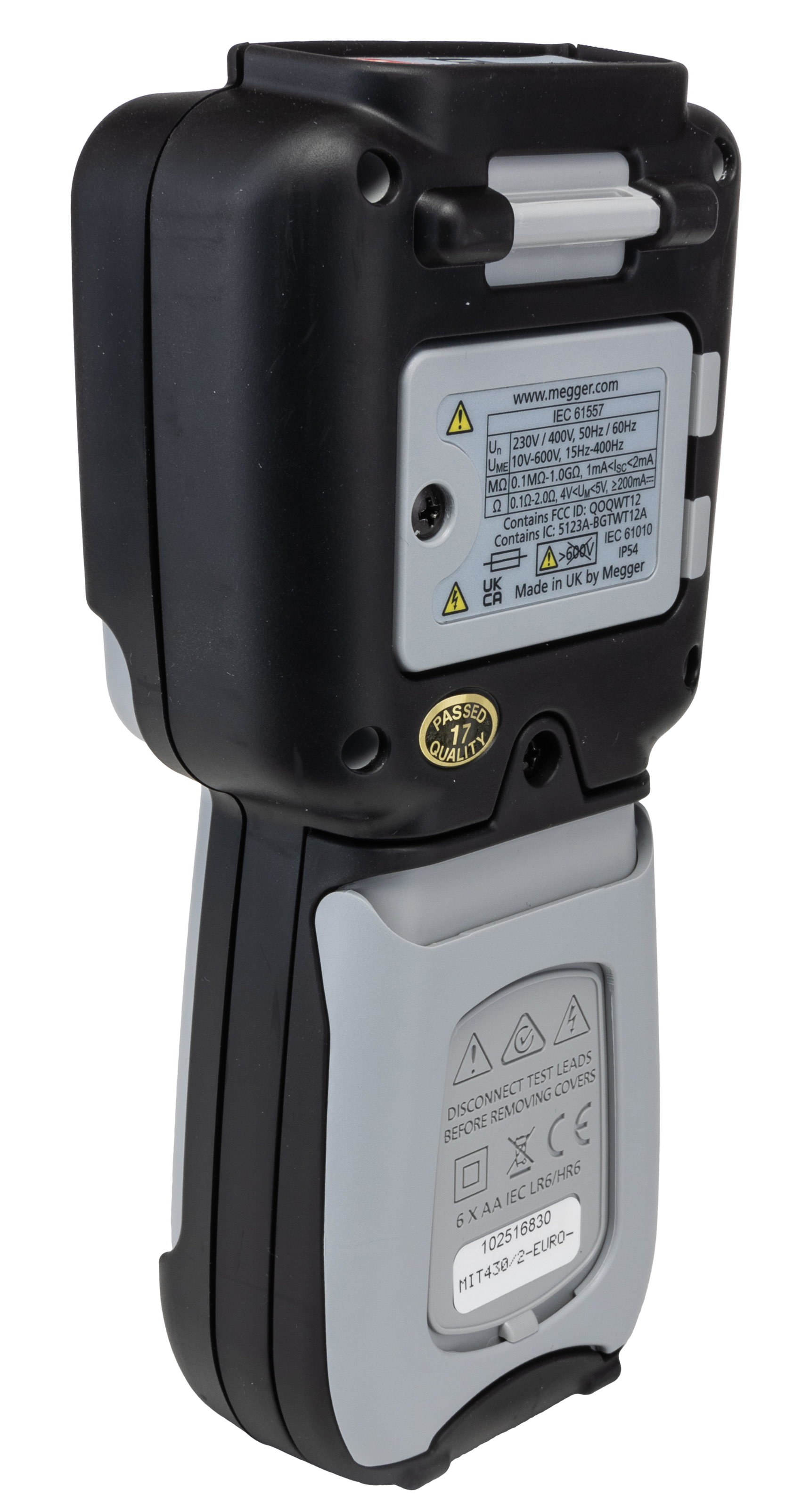 1004-740 Megger MIT430 2 Insulation Tester, 10 V Min, 1000 V Max, 200 GΩ CAT IV