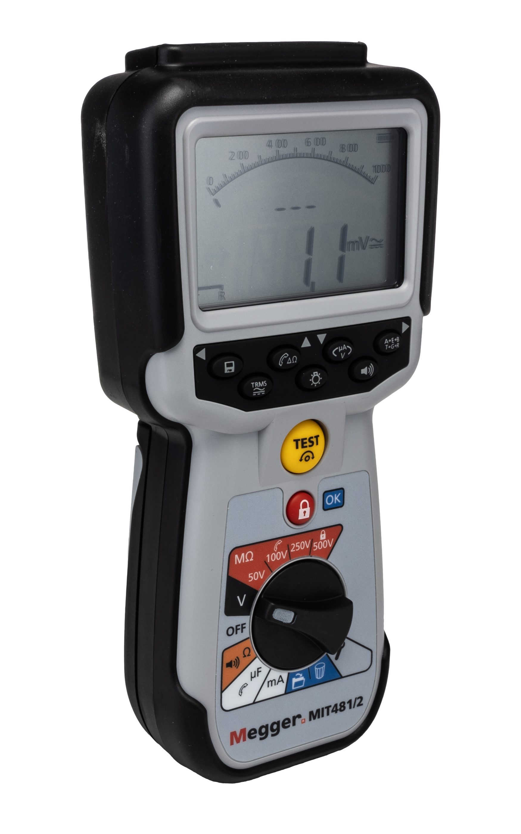 1004-741 Megger MIT481 Insulation Tester, 50 V Min, 500 V Max, 200 GΩ CAT IV