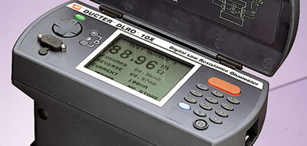 1006-601 Megger DLRO10X Handheld Ohmmeter, 100 nΩ, Low Resistance