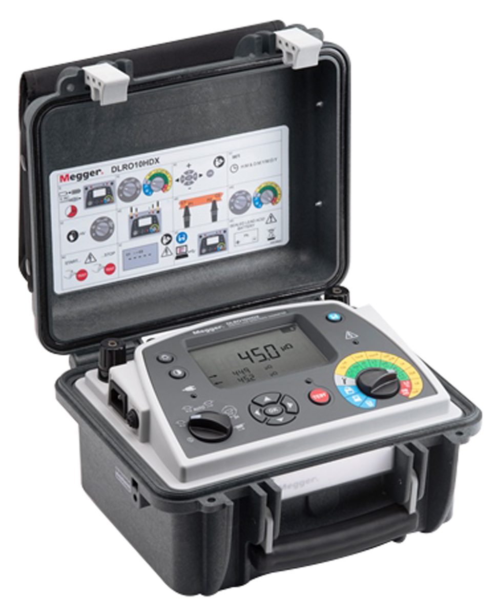 Megger DLRO10 Ohmmeter, 10 Ω, Low Resistance, RSCAL