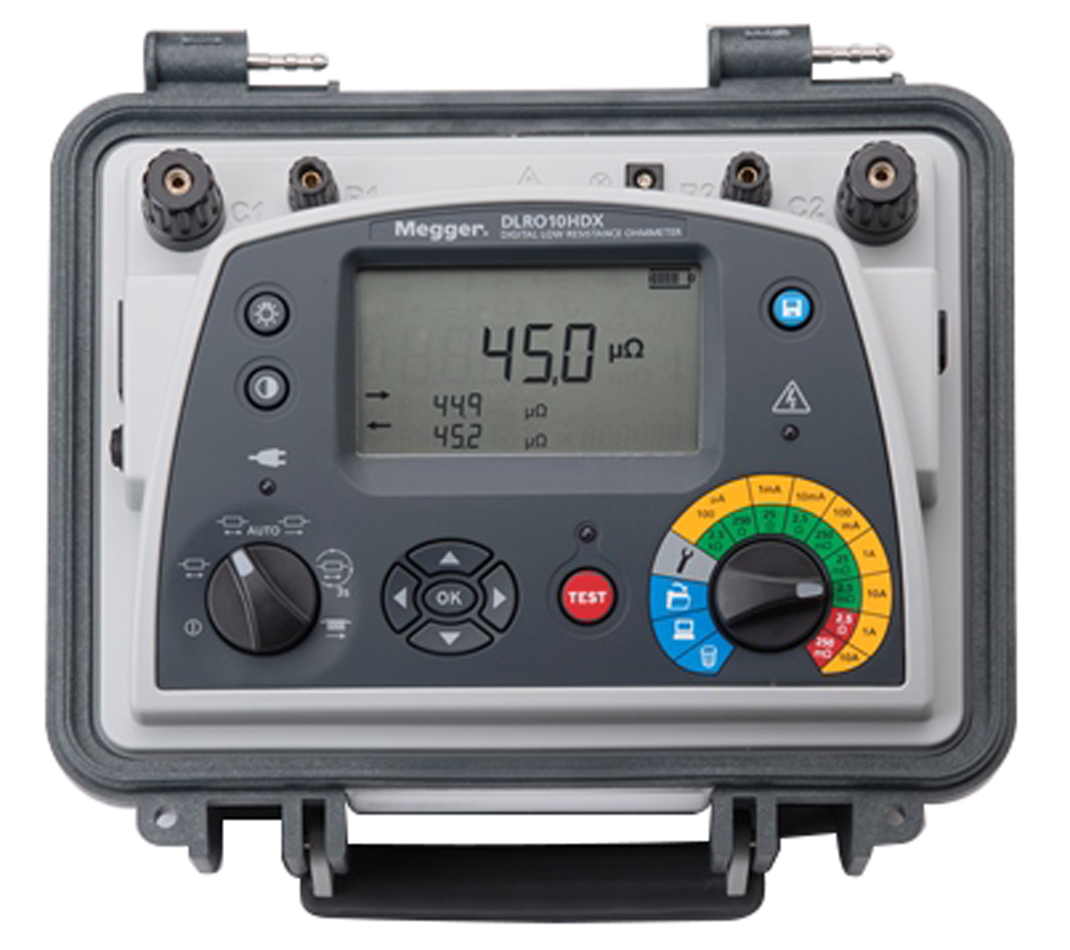 1008-090 Megger DLRO10 Ohmmeter, 10 Ω, Low Resistance