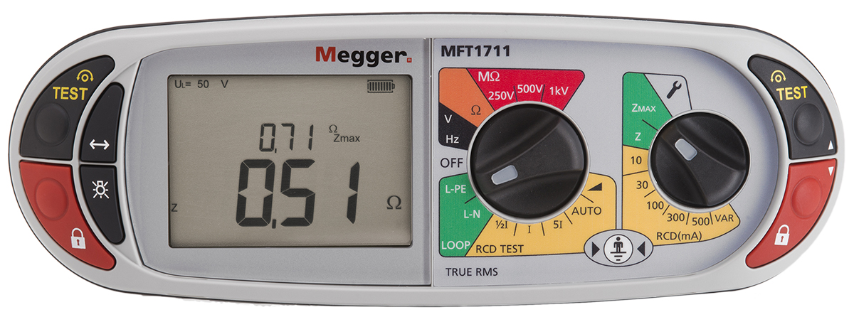 Megger MFT1711 Multifunction Tester 1000V Earth Resistance Measurement With Wireless