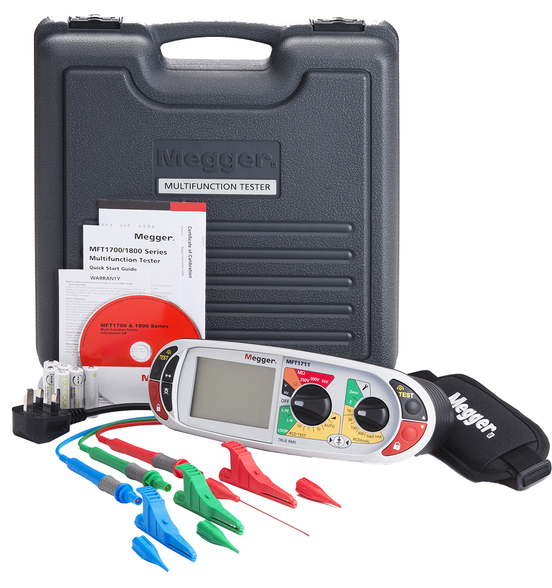 1008-121 Megger MFT1711 Multifunction Tester 1000V Earth Resistance Measurement With Wireless