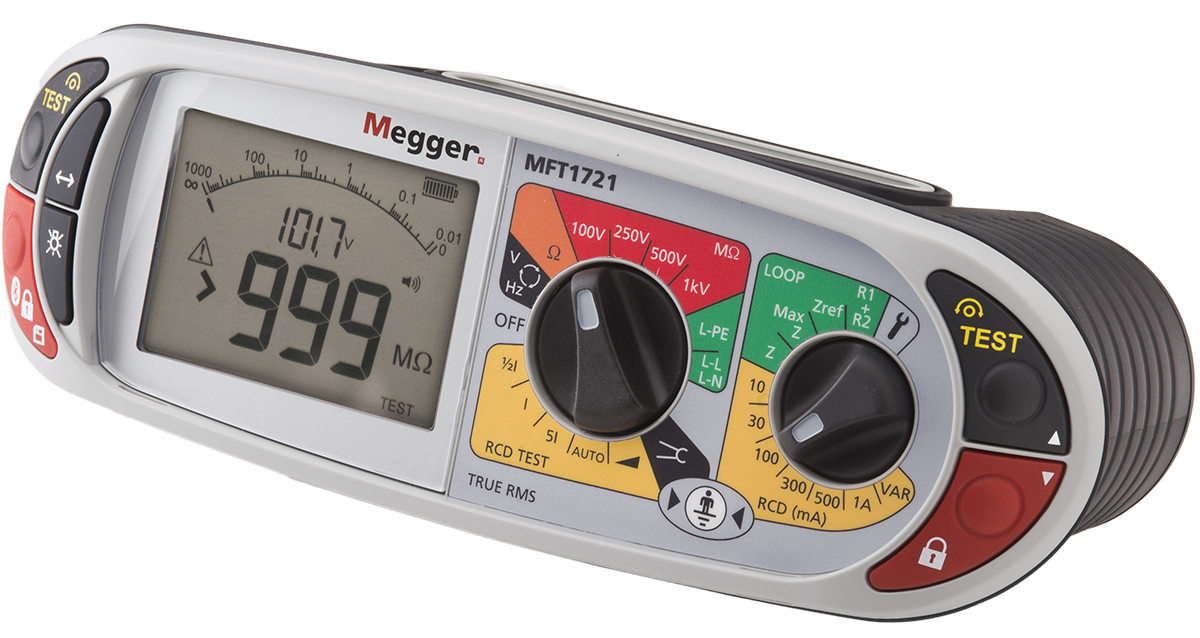1008-123 Megger MFT1721 Multifunction Tester 10000V Earth Resistance Measurement With Wireless