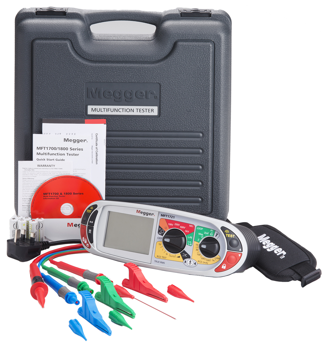 1008-123 Megger MFT1721 Multifunction Tester 10000V Earth Resistance Measurement With Wireless