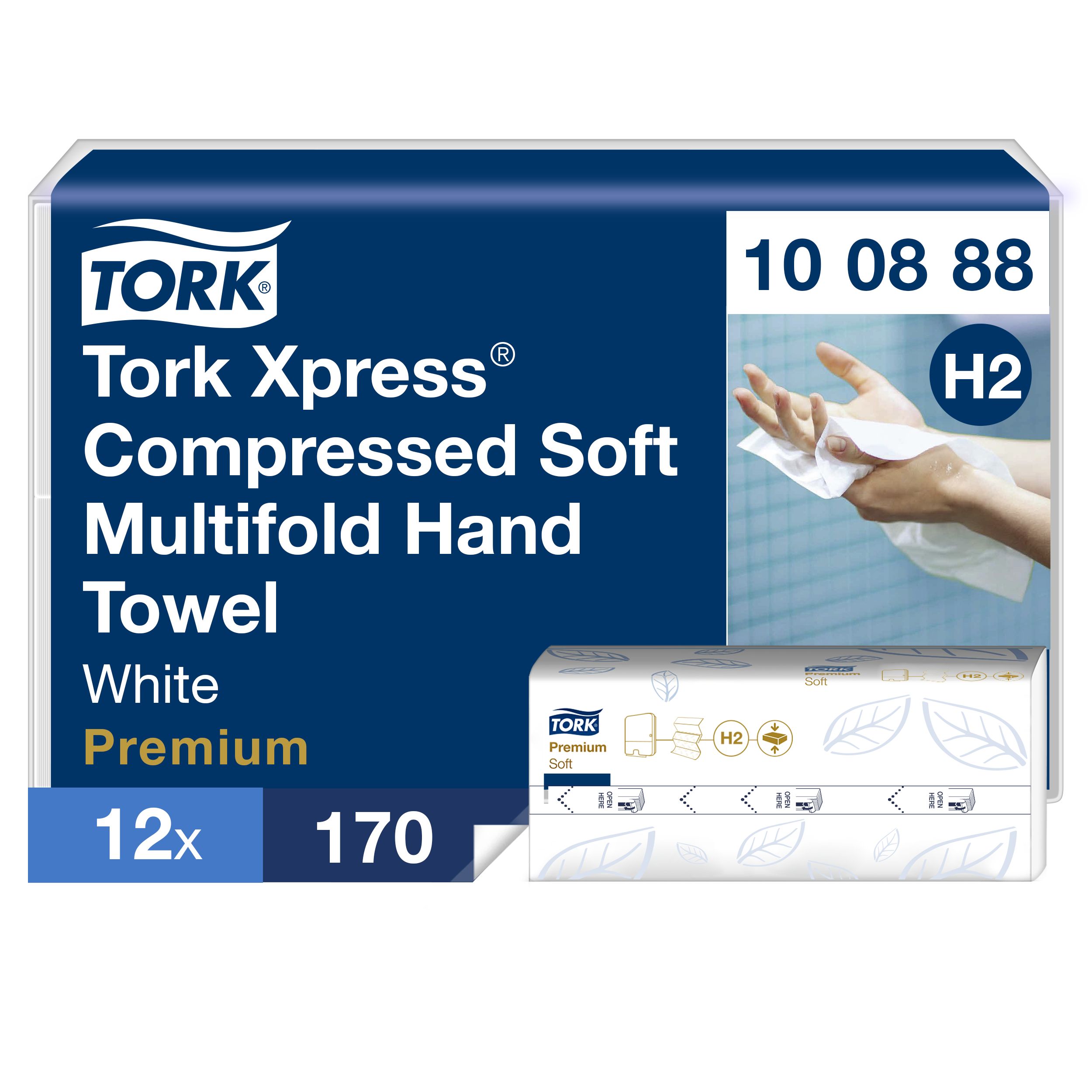 Tork Tork Multifold Paper Towel, 320 x 212 mm, 2, 170 Sheets
