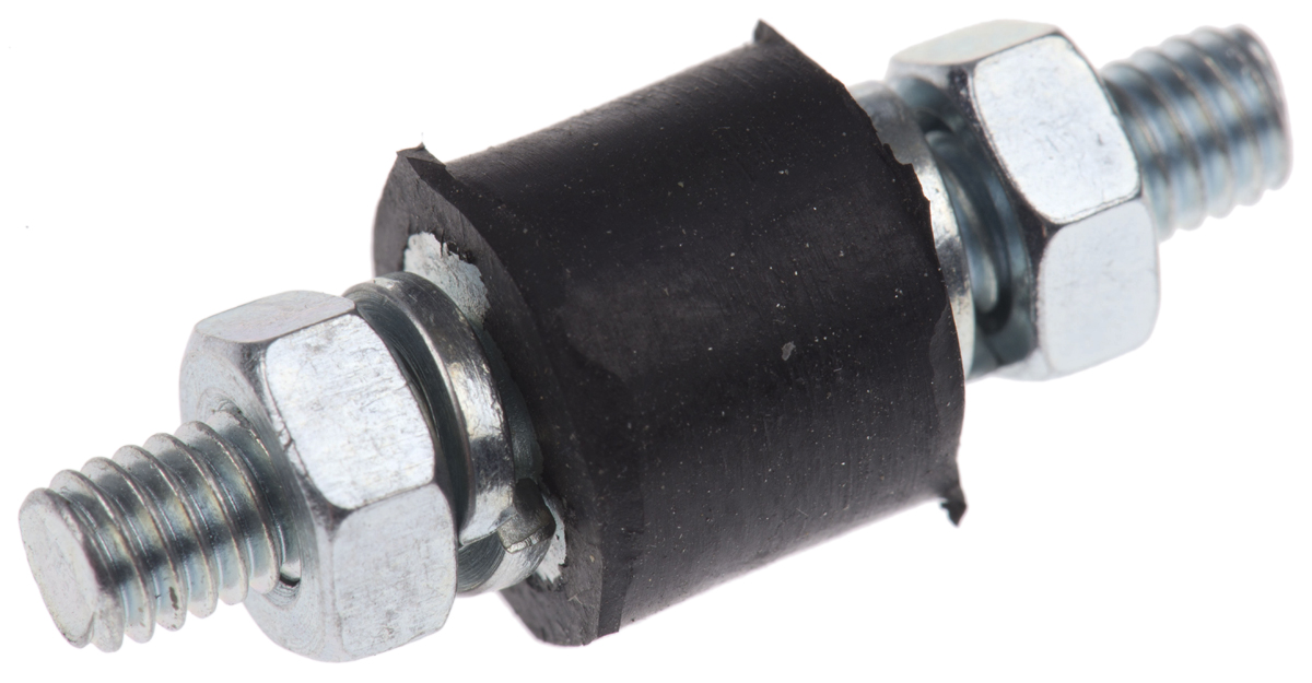 FIBET Fibet M4 x 10 mm Anti-Vibration Mount, Male to Male Bobbin with 11.5 daN Compression Load