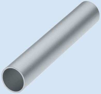 Rose+Krieger Silver Steel Round Tube 2000 mm Length, Dia. 48 mm,  Series GT 48