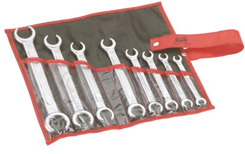 SAM 8-Piece Spanner Set, 10 x 11 to 30 x 32 mm, Chrome Vanadium Steel