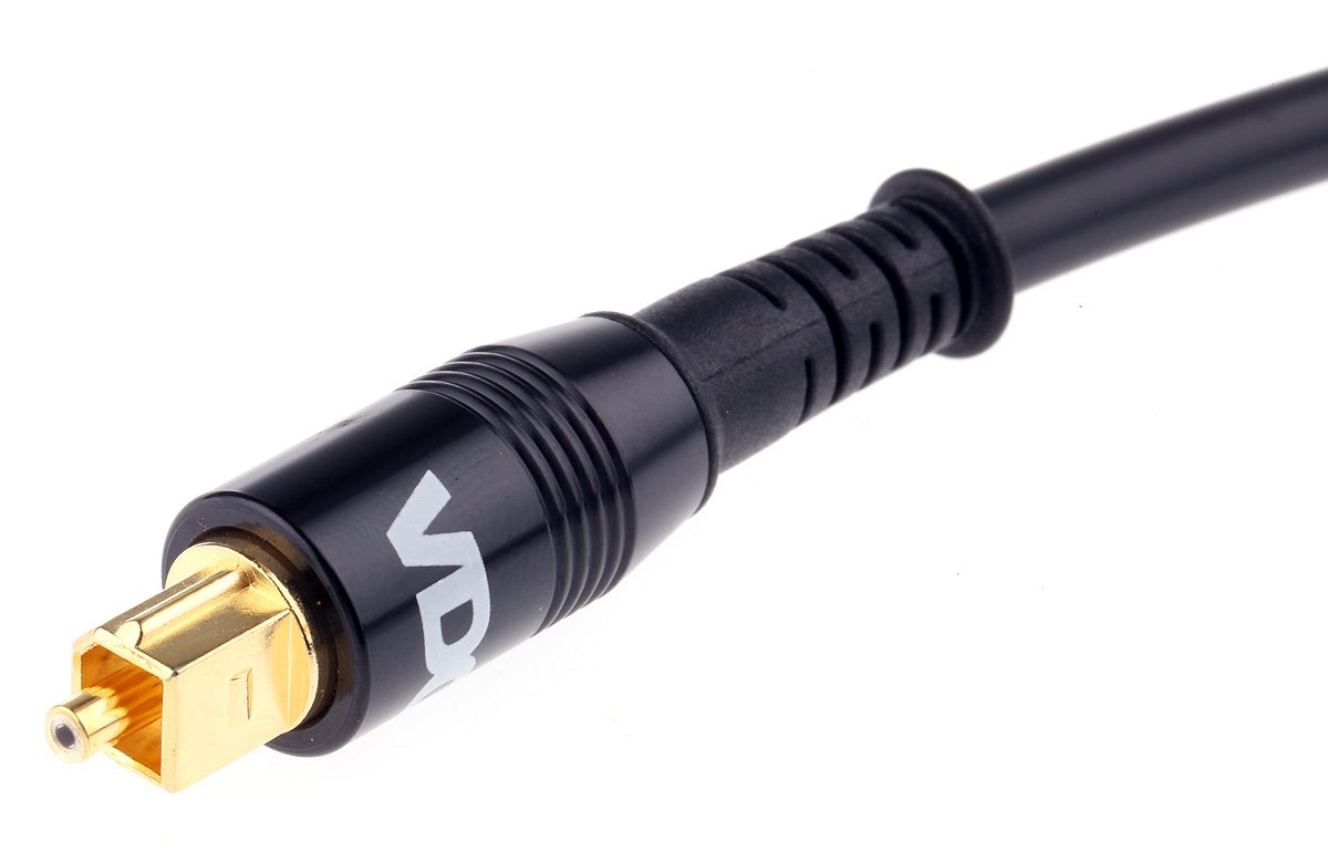 Van Damme TOSLINK to TOSLINK Optical Audio Cable, 250 mm