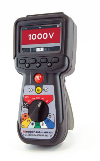 Megger MTR105 Phase Rotation Tester 15 Hz, 400 Hz Max, 75V Max