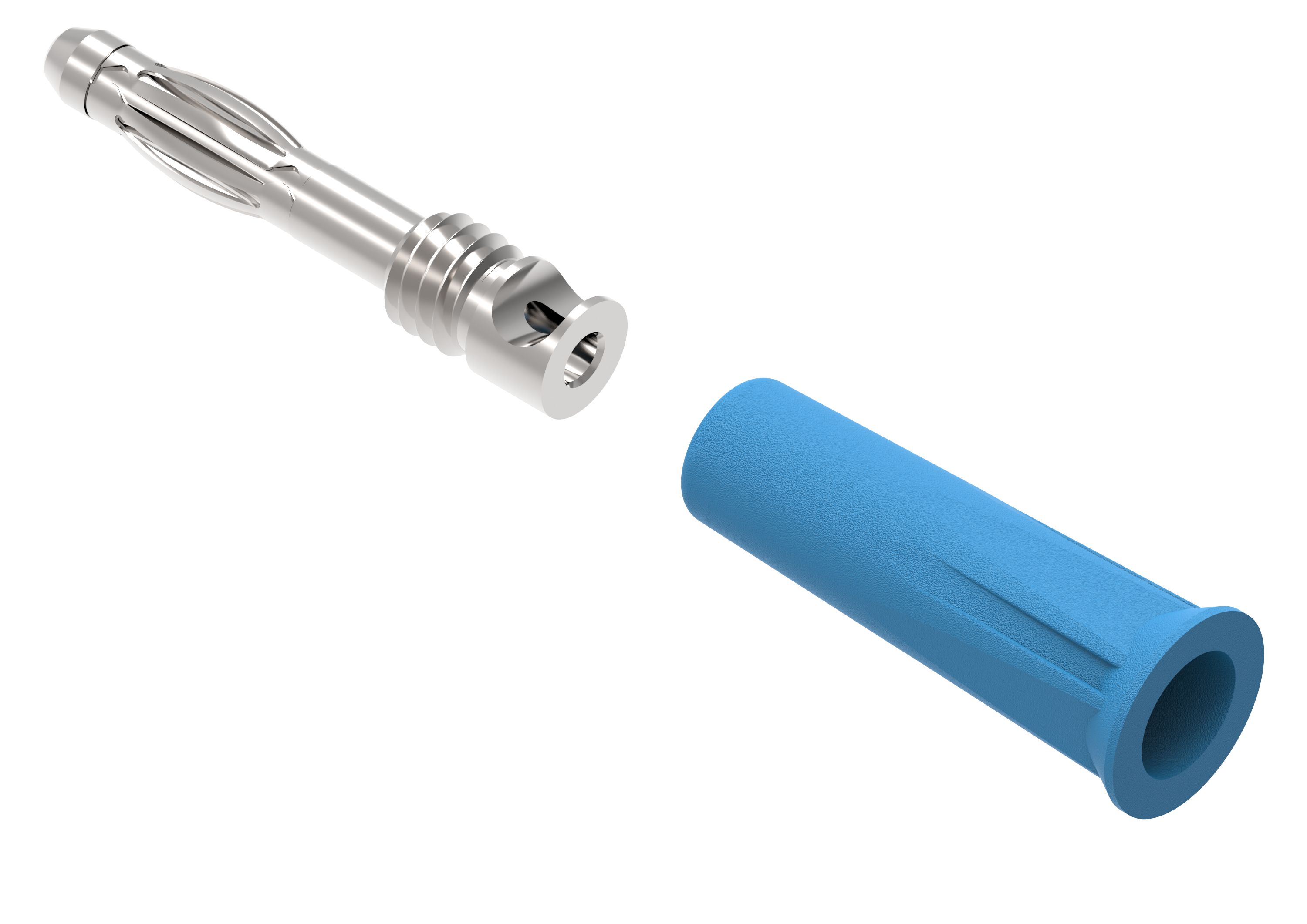Electro PJP Blue Male Banana Plug, 4 mm Connector, Solder Termination, 30V ac/dc, 60 V ac/dc, 36A, Nickel Plating