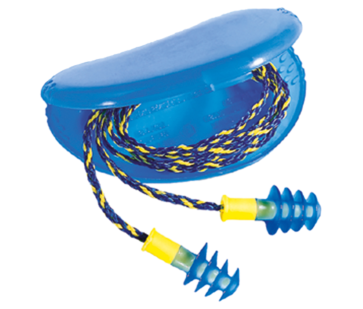 Honeywell Safety Yellow, Blue Reusable Ear Plugs, 28 dB Rated 50