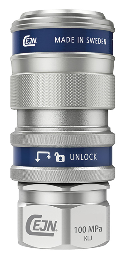 CEJN Steel Hydraulic Quick Connect Coupling Female G 3/8 in, 100 Mpa