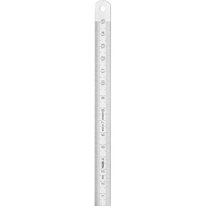 Vogel 50 mm Stainless Spring Steel Ruler Metric